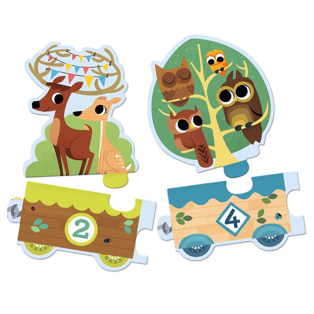 Djeco Παζλ Μαθαίνω να μετράω ζωάκια 20τεμ. 102εκ - Image 3