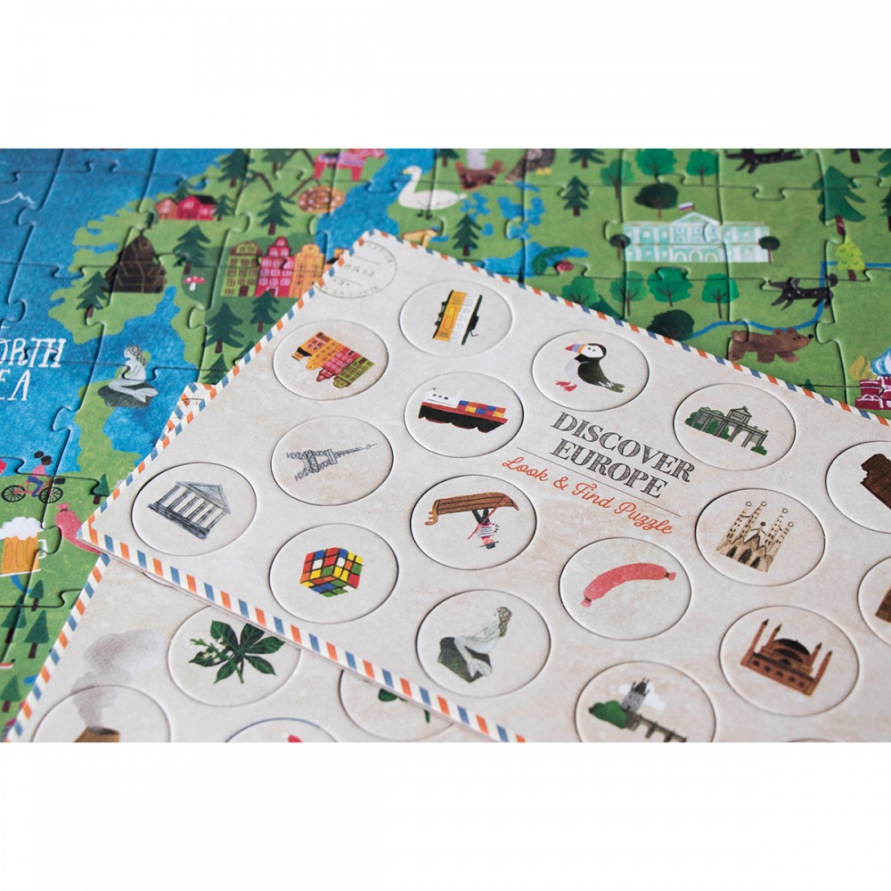 Discover Europe - 200 pcs - Look and Find Puzzle - Image 3