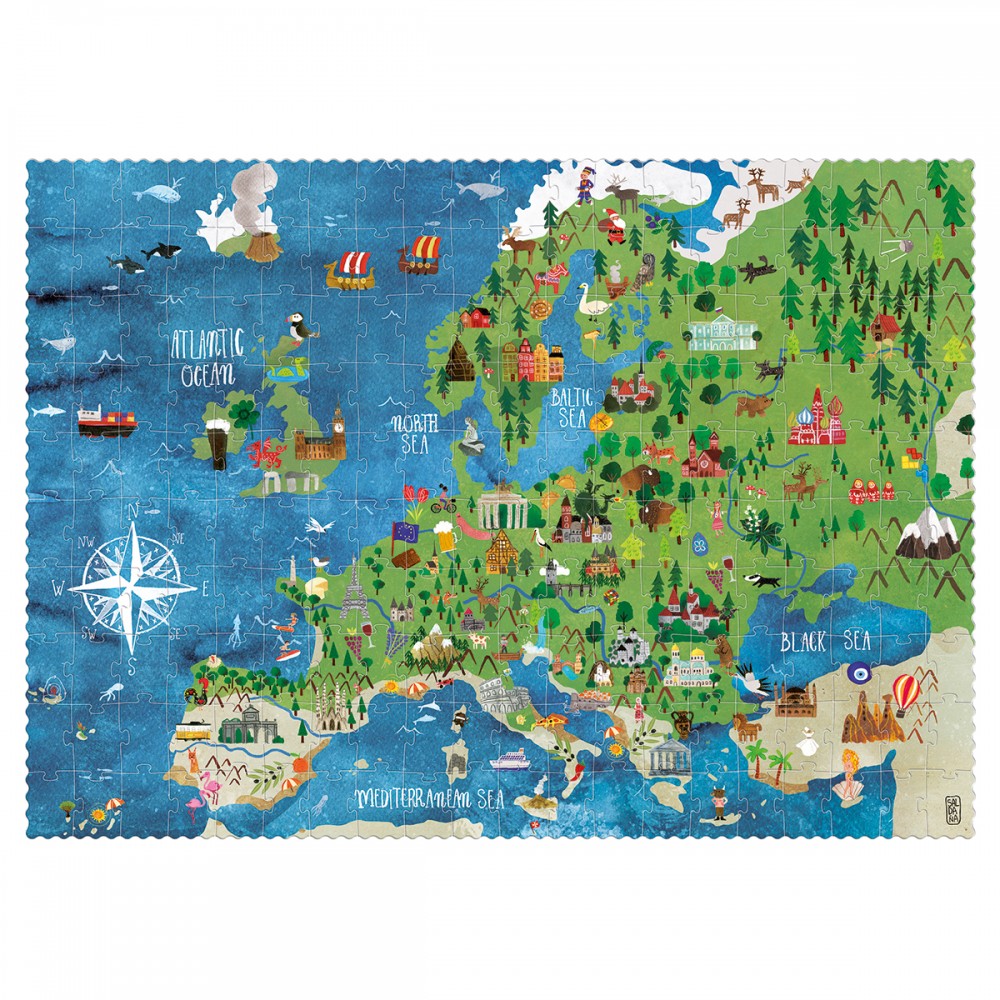 Discover Europe - 200 pcs - Look and Find Puzzle - Image 2