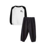 Boo Top & Denim Slouchy Pants Set