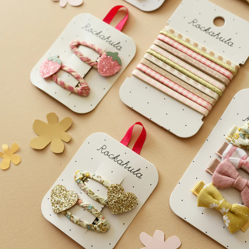 Petal Glitter Heart Clips - Image 2