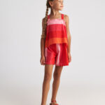 Σετ-Scarlet Striped with Backless Top & Shorts