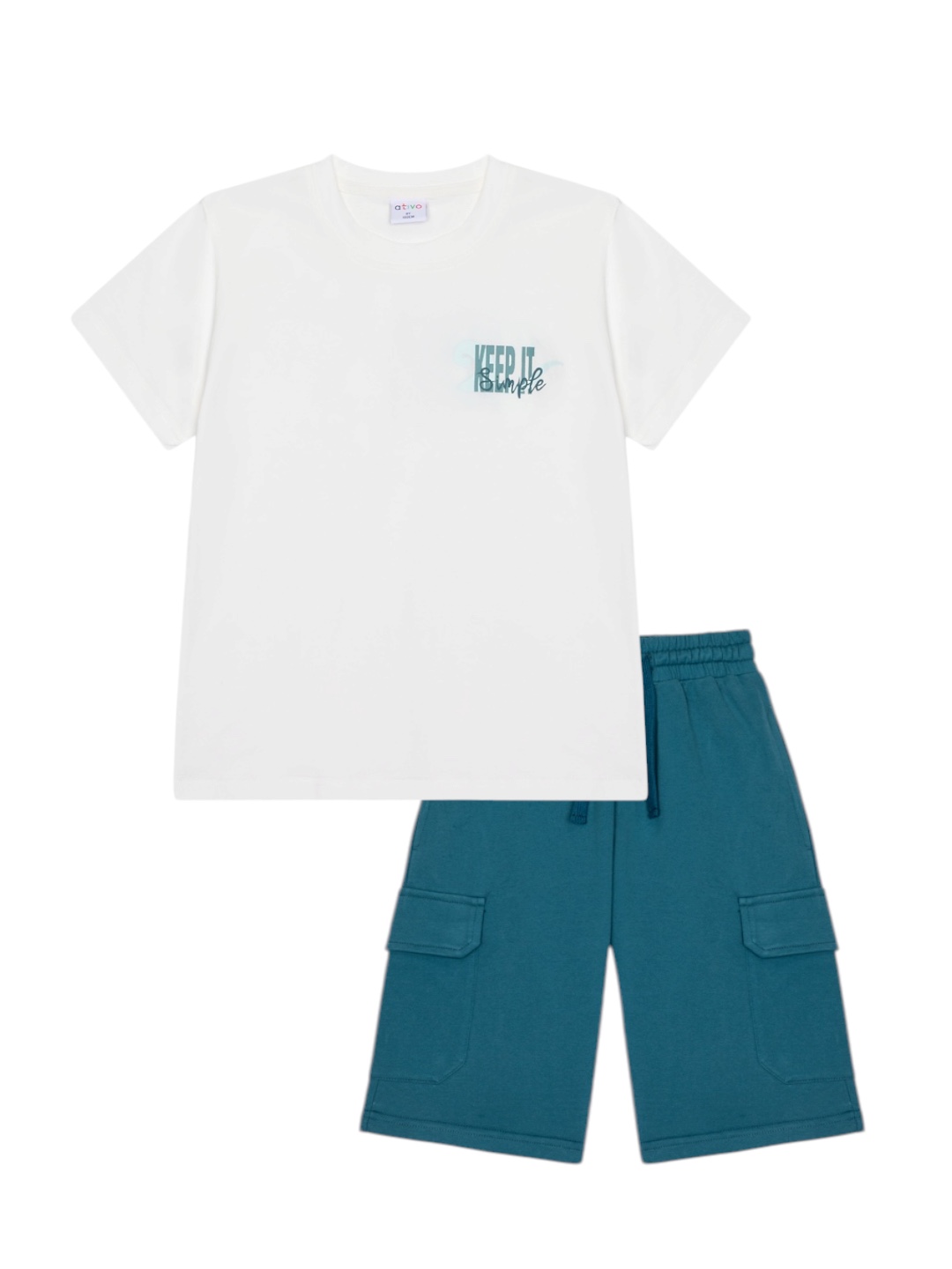 Σετ βερμούδα με T-shirt - Simple